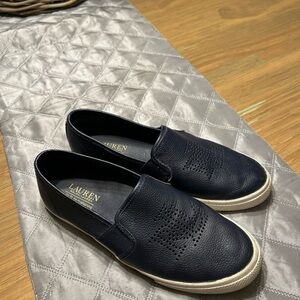 Lauren Ralph Lauren Women's Jarrett Sneaker, Explorer Blue, 9B